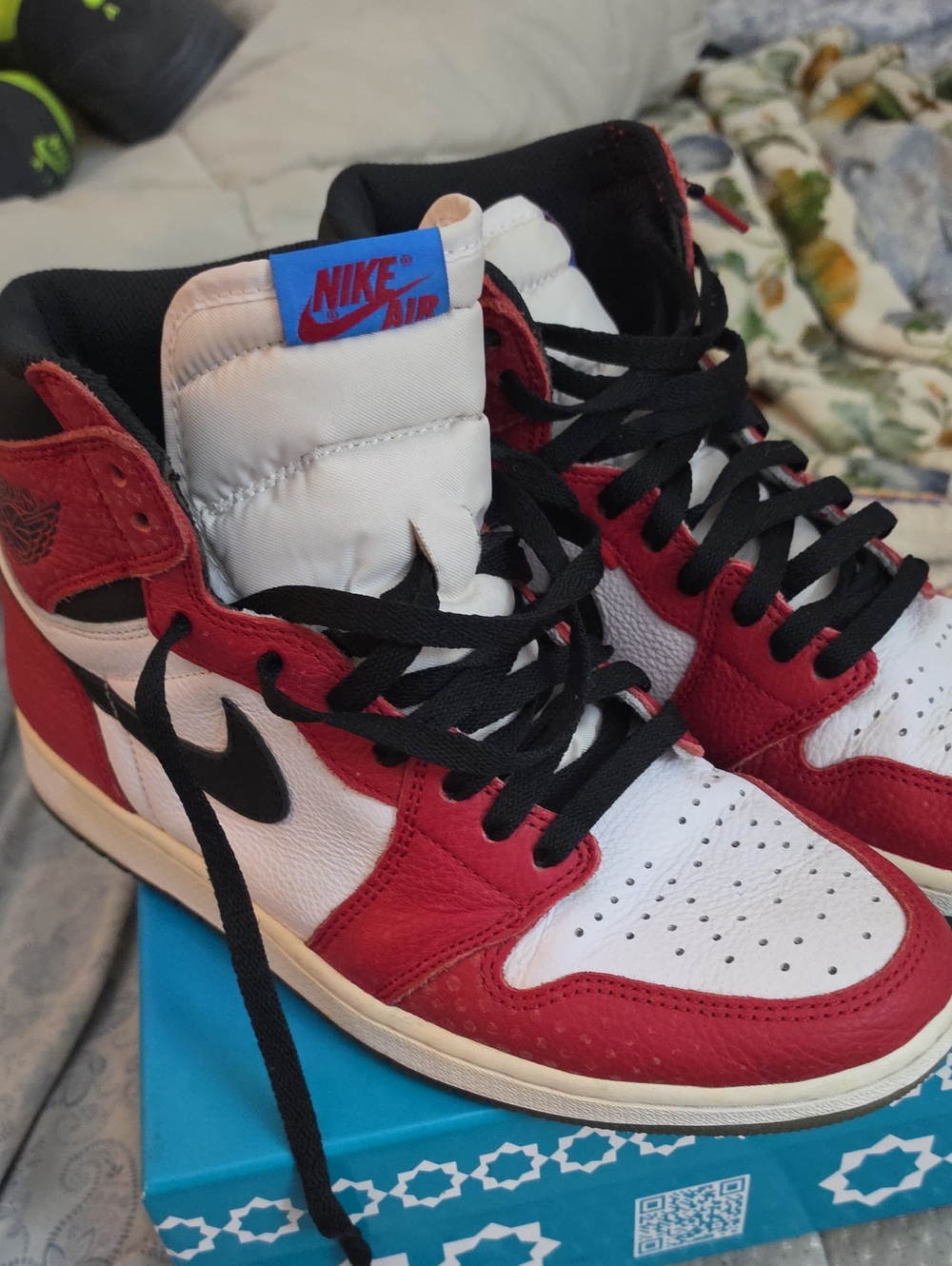 Nike Air Jordan 1 High Red White Black Spaider Man Retro